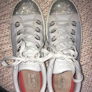 Light grey jewel tipped shoes